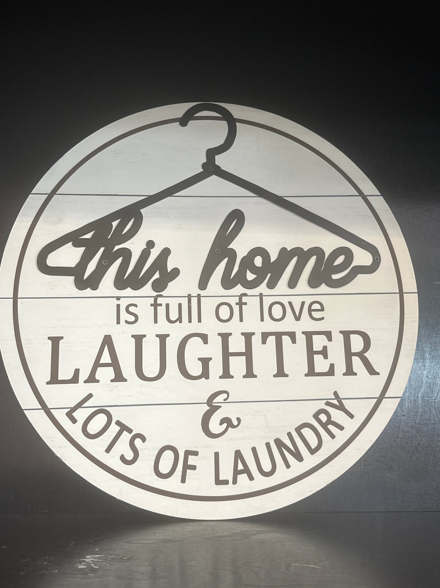 This Home Laundry Sign