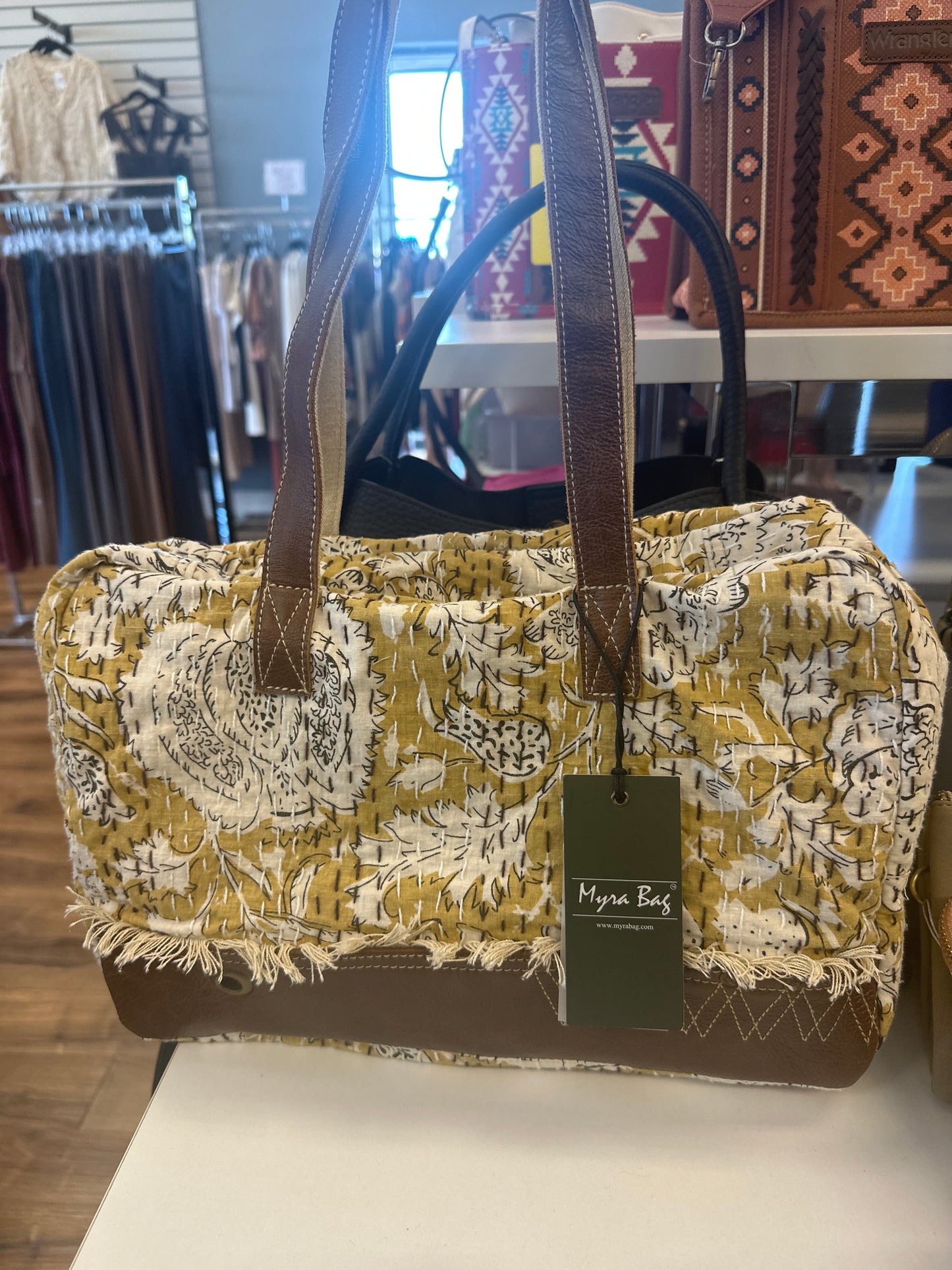 Myra Golden Prairie Small Weekender Bag