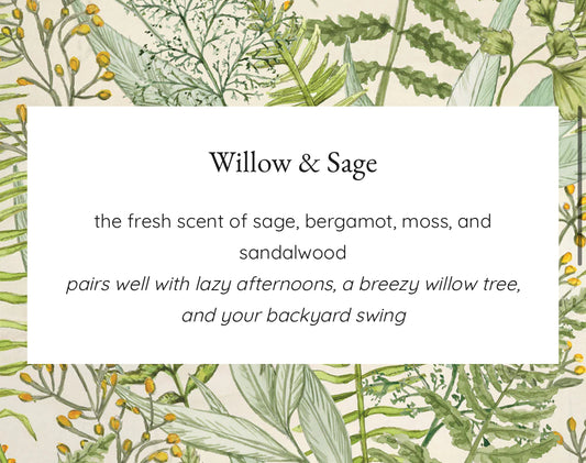 Greenleaf Sachet- Willow & Sage