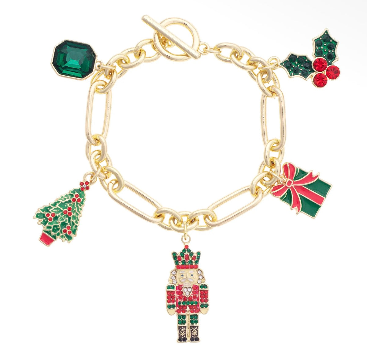 Paper Clip Naughty Nutcracker Bracelet