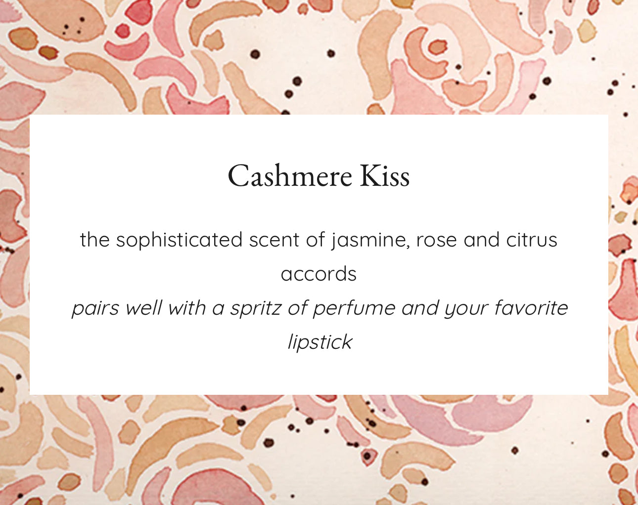 Greenleaf Sachet- Cashmere Kiss