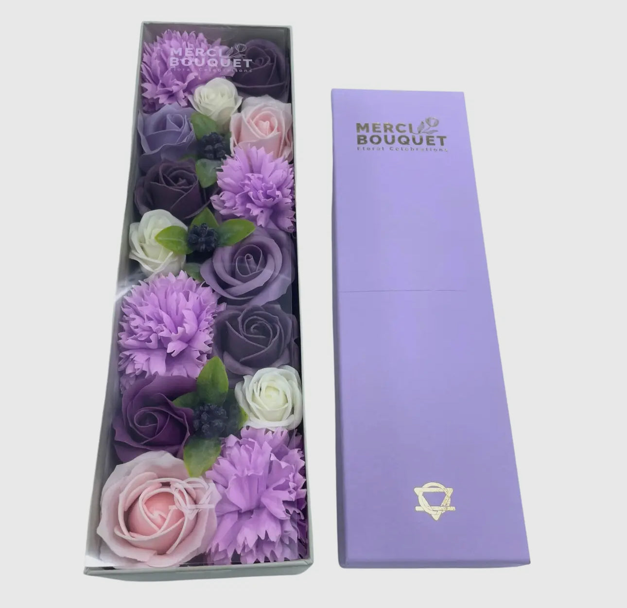 Soap Flower Boxed Rectangle Set