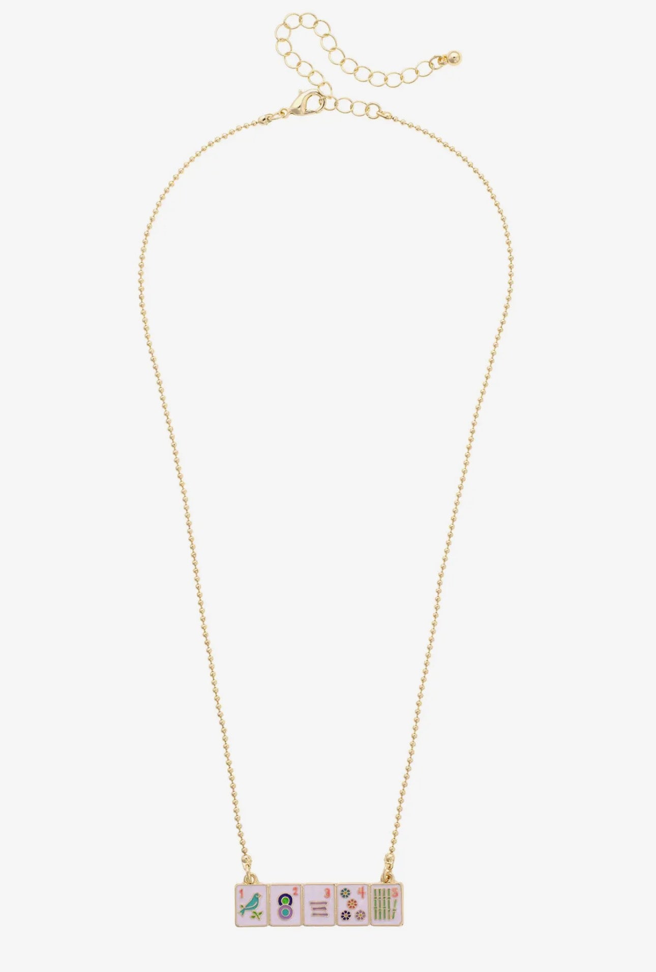 Mahjong Wall Tile Necklace