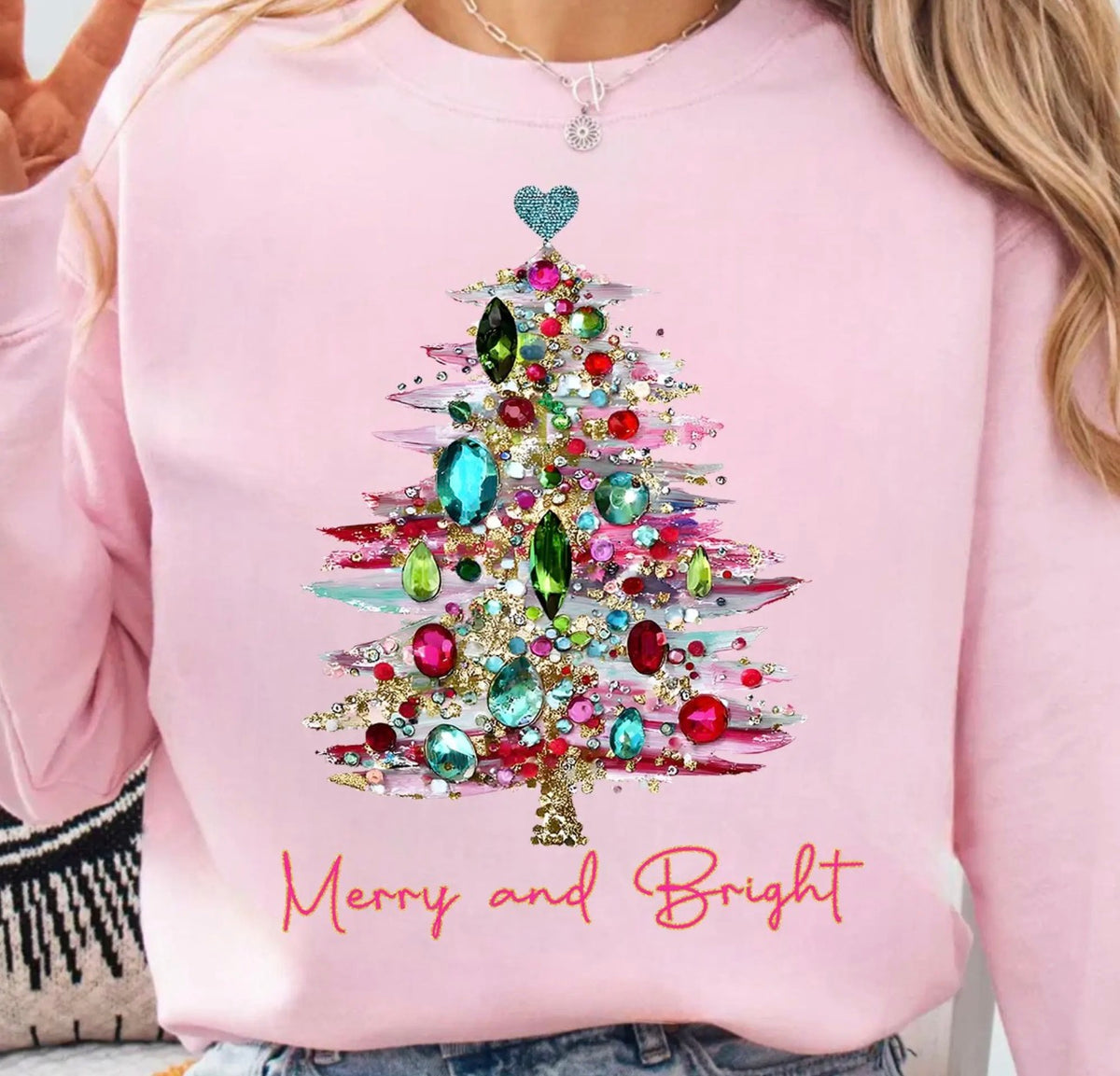 Rhinestone Merry & Bright Tee