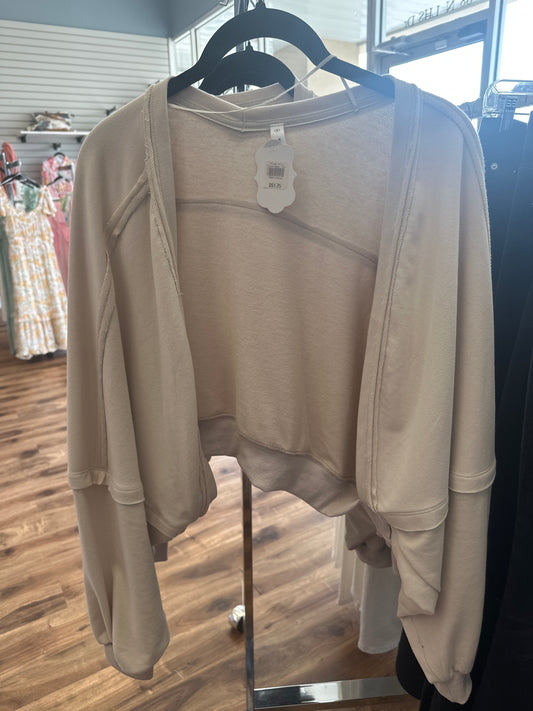 Stone Knit Outerwear Top