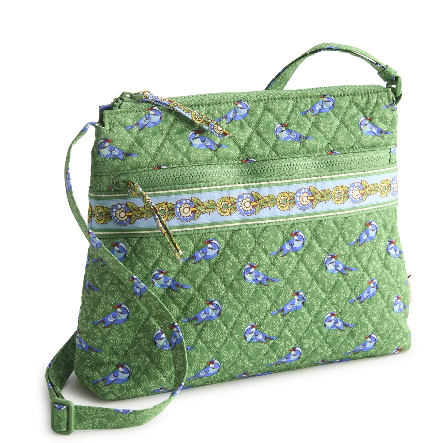 Original Zip Hipster-Green Birds