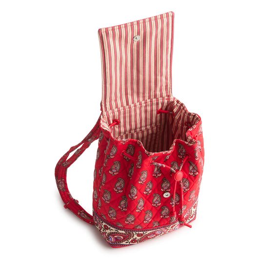 Original Drawstring Backpack-Flowering Paisley Goji Berry