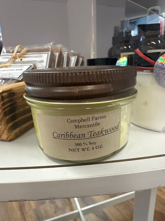 Campbell Farms Mercantile 4oz Woodwick Candle