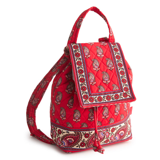 Original Drawstring Backpack-Flowering Paisley Goji Berry