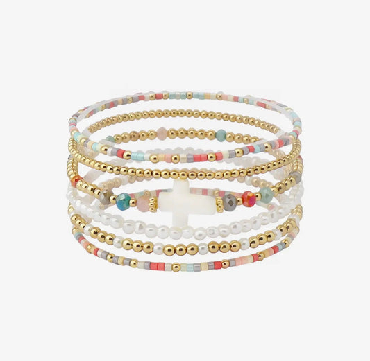 Set of 6 Cross Bracelet Sets