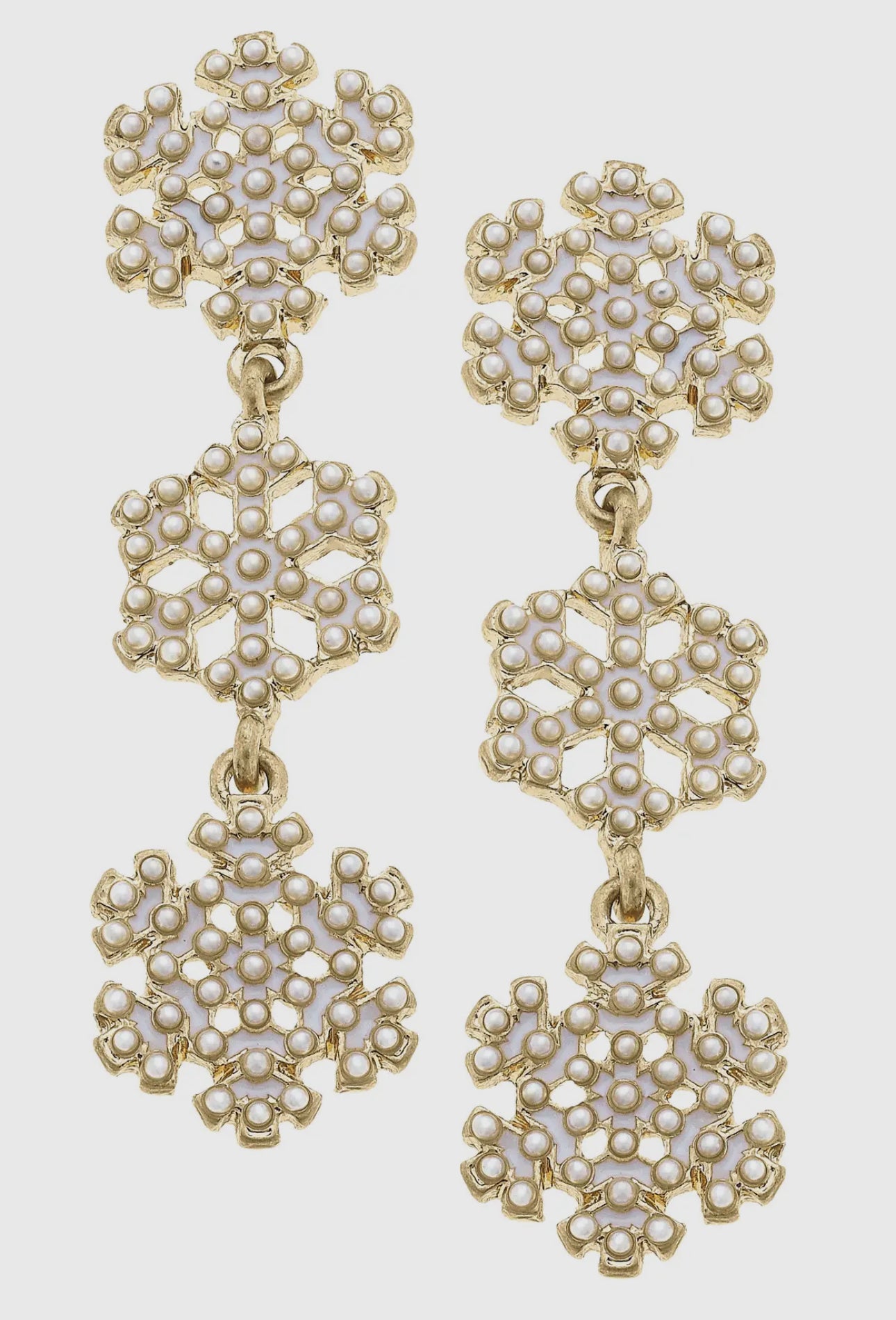 Snowflake Dangle Earrings