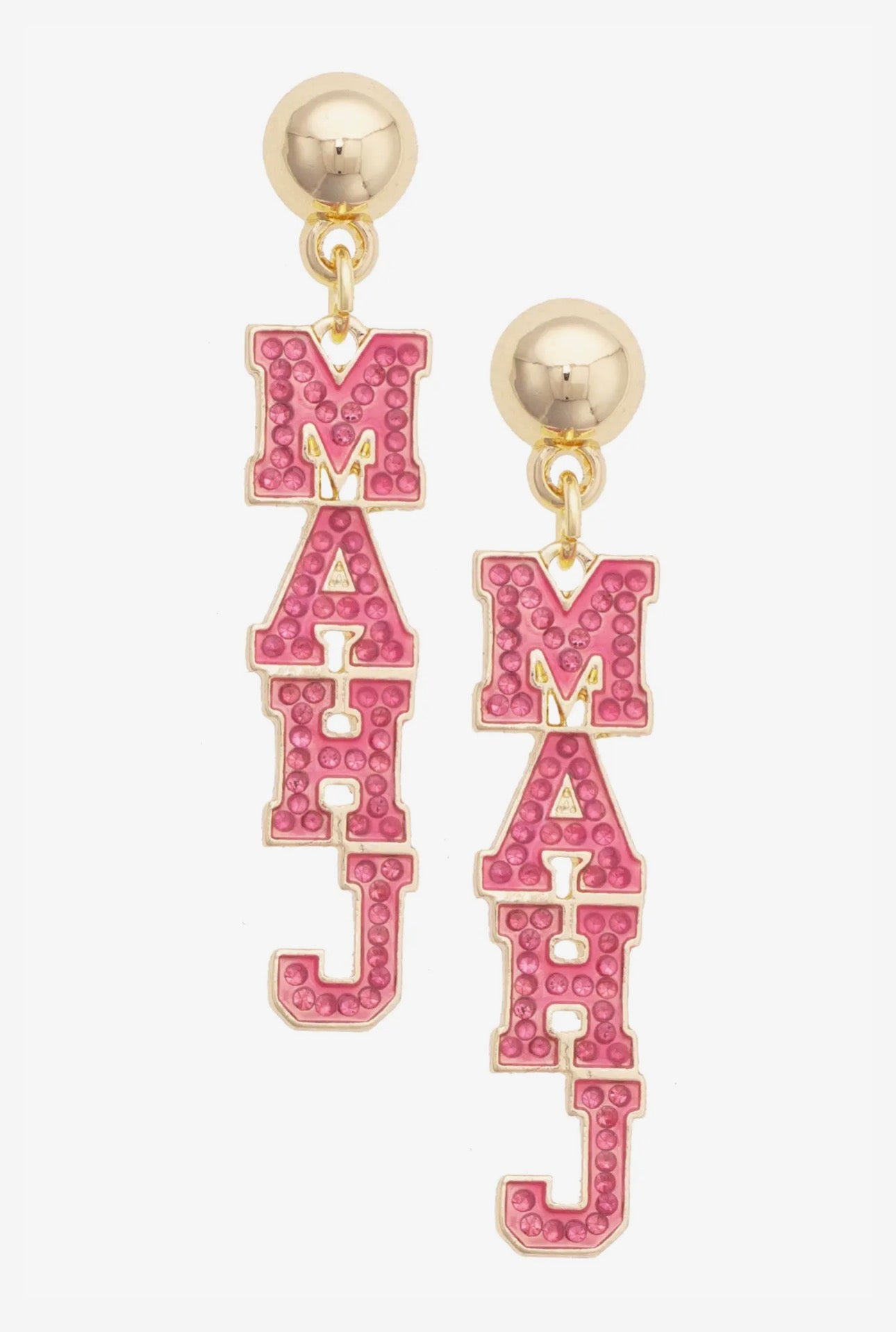 Mahj Varsity Dangle Earrings