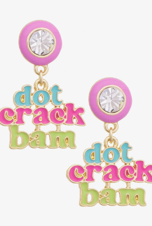 Dot Crack Bam Earrings