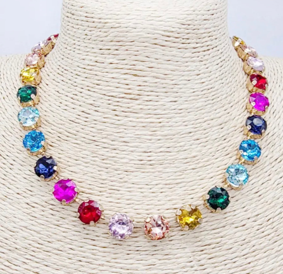 Multi Color Crystal Necklace