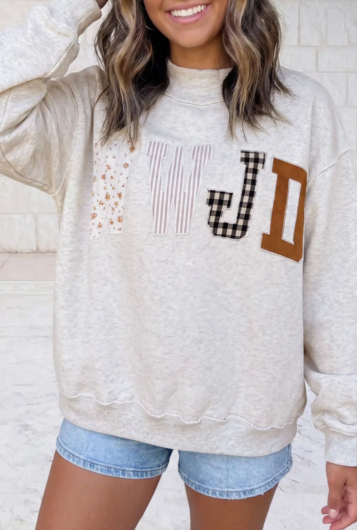 WWJD Mock Neck Sweatshirt