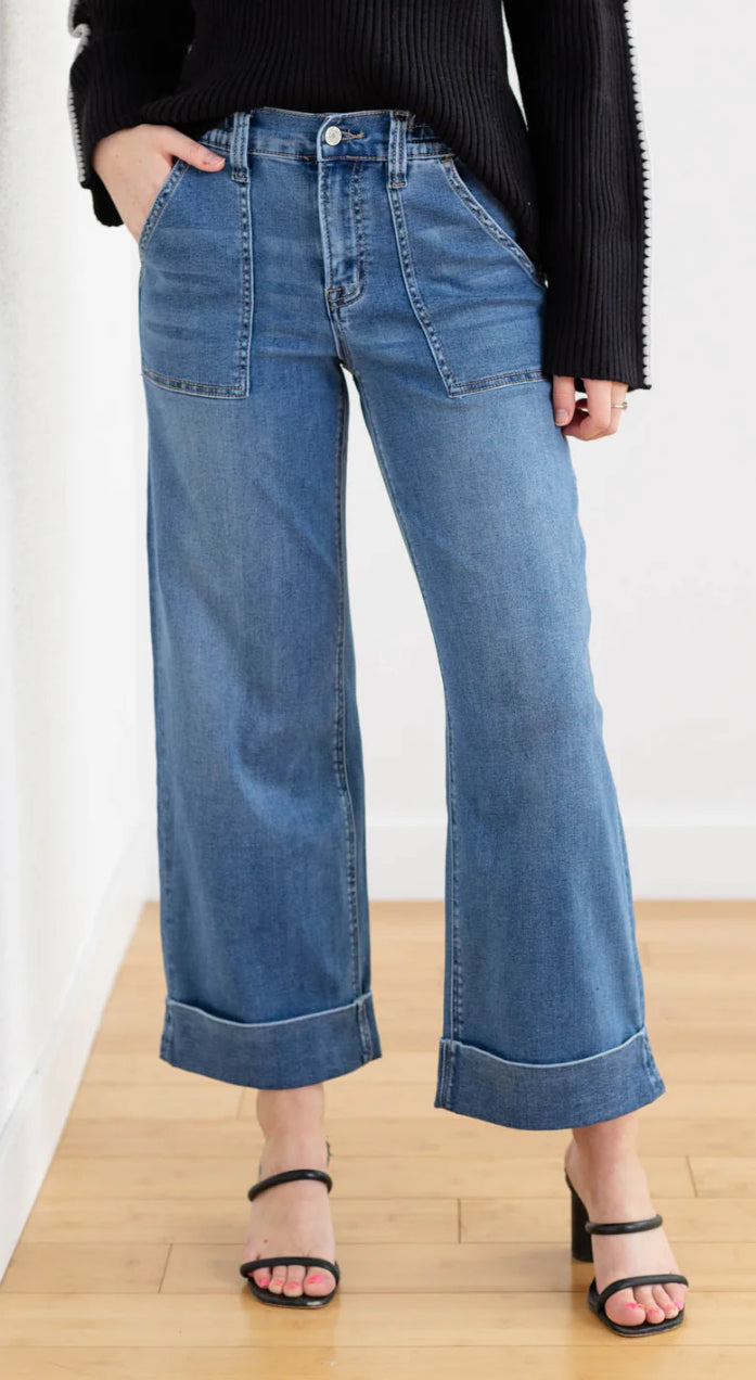 Kris Vervet Baggy Wide Leg Jeans
