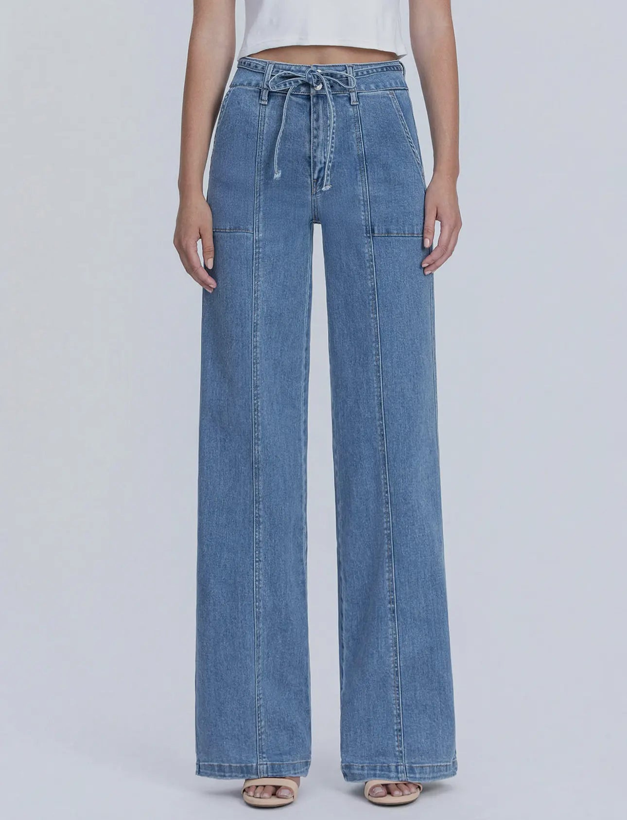 Vervet T6765 High Rise Tie Waistband