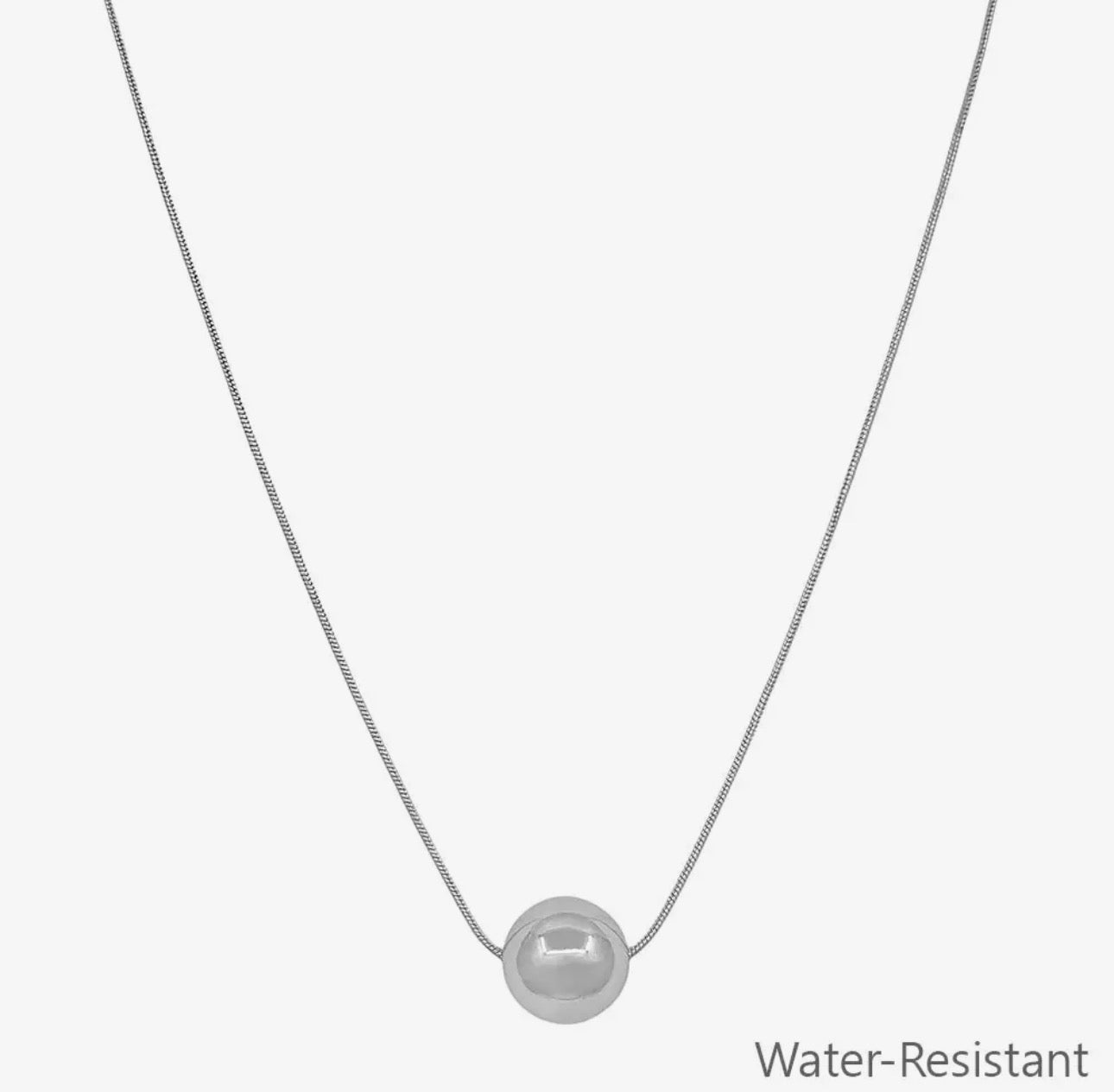 Single Silver Necklace