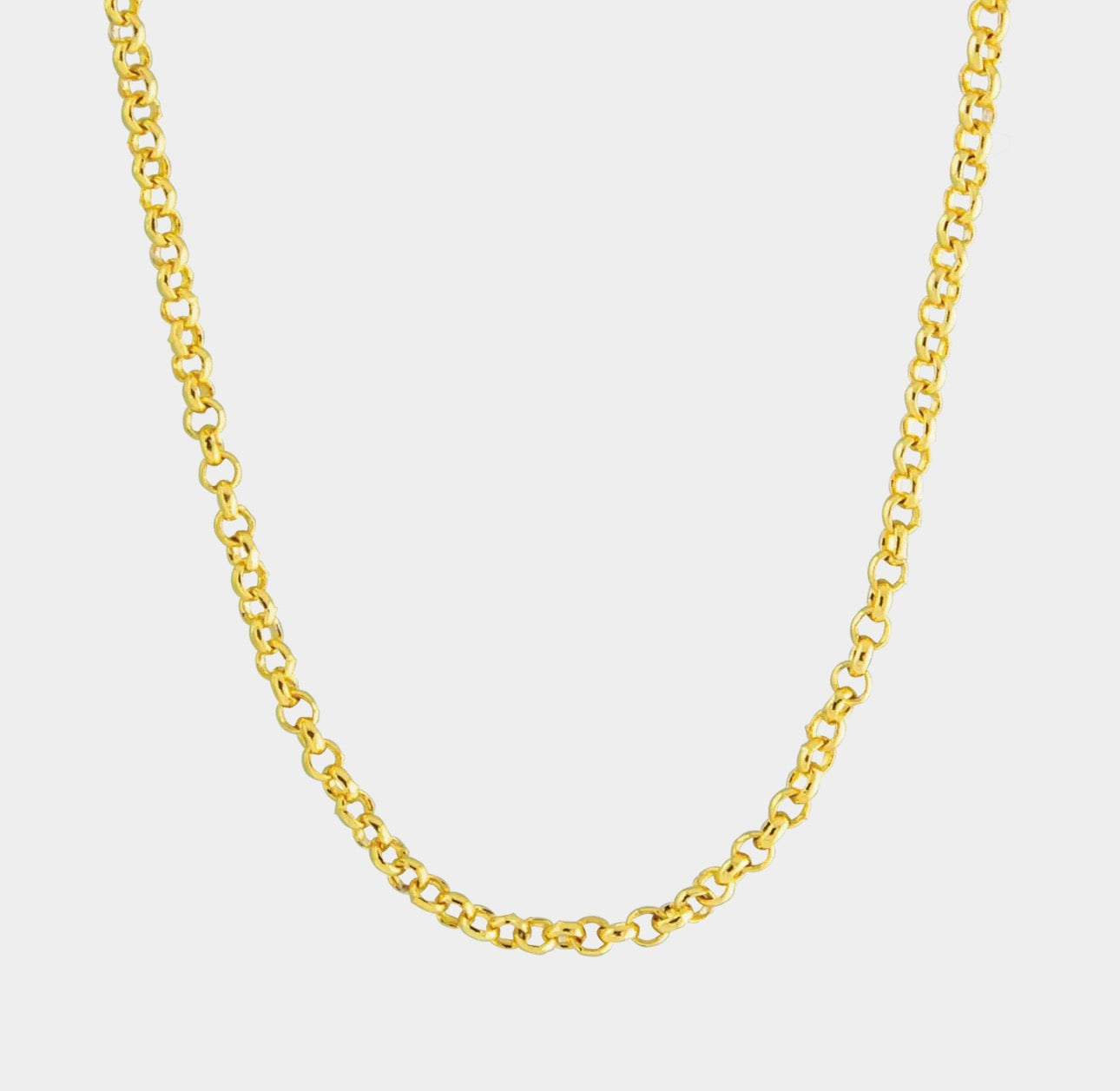 Gold Add A Charm Cable Chain Necklace