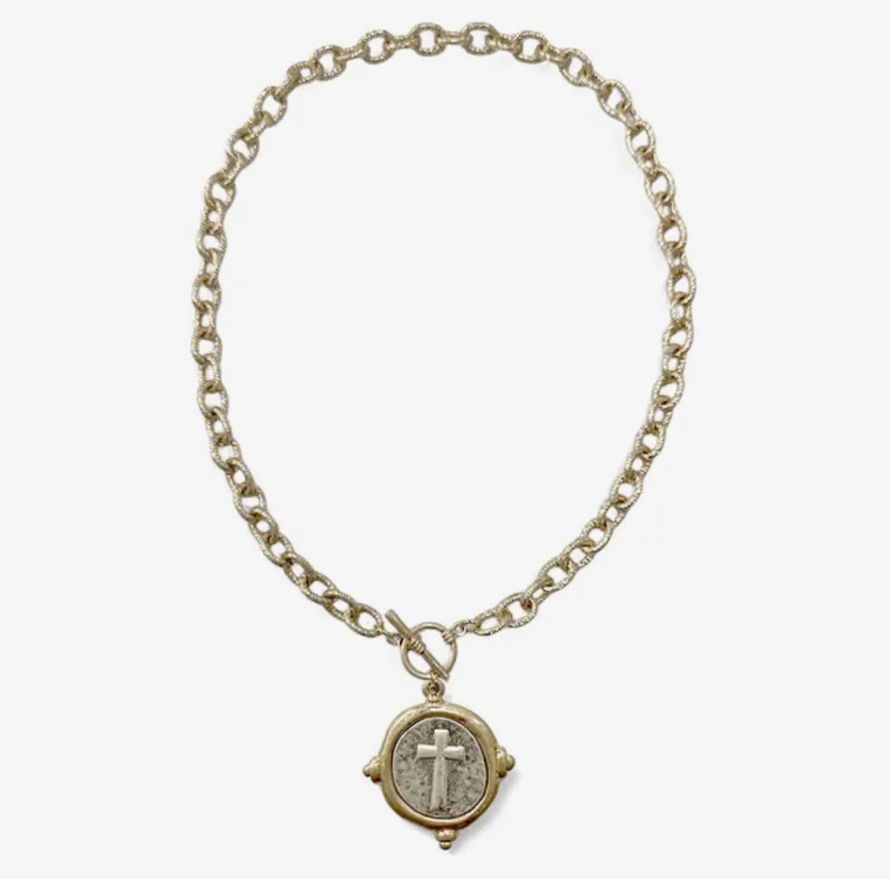 Cross Coin Necklace