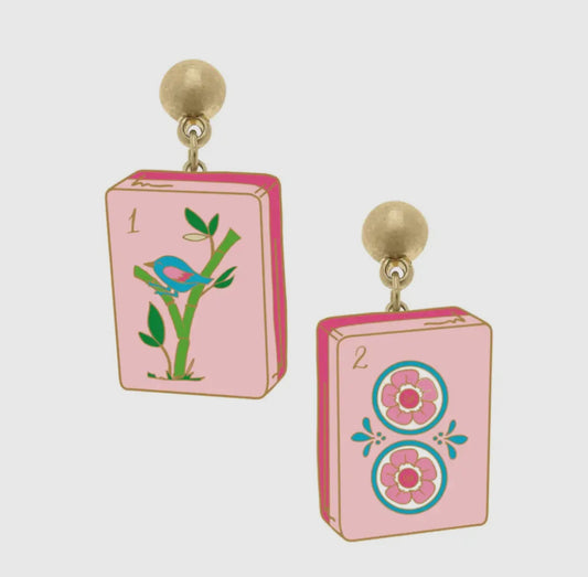 Mahjong Earrings