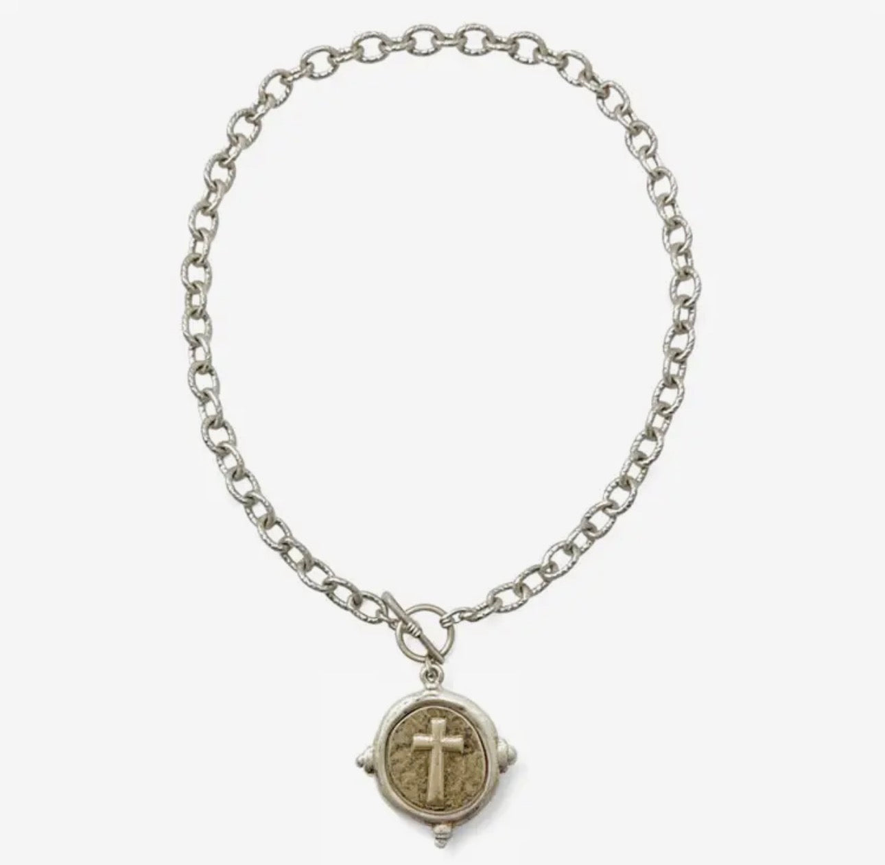Cross Coin Necklace