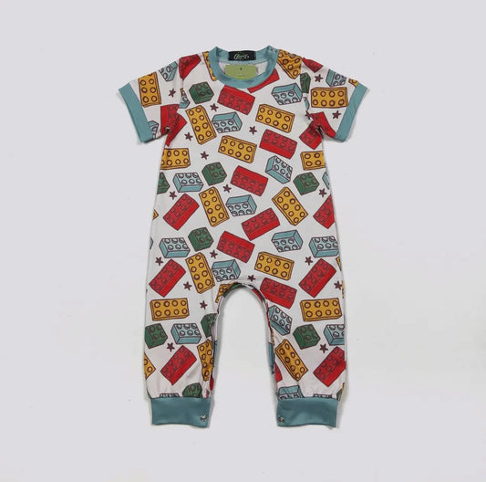 Tiny Bricks Long Romper