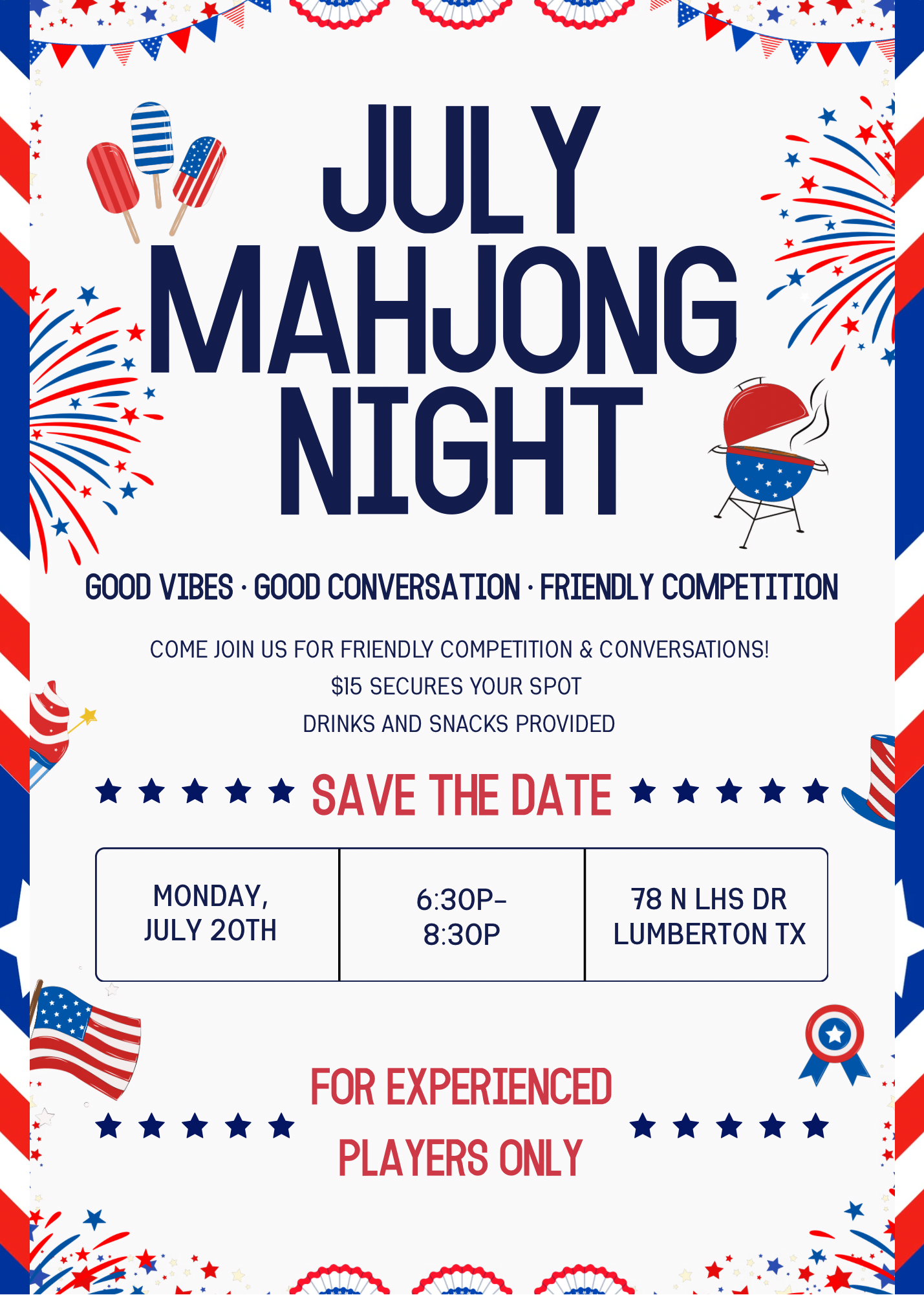 July Mahjong Night