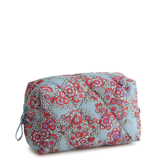 Large Cosmetic Bag- Paisley Bouquet