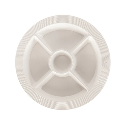 Pinstripe Melamine Divided Dish