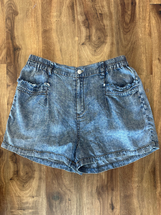 Chambray Denim Shorts