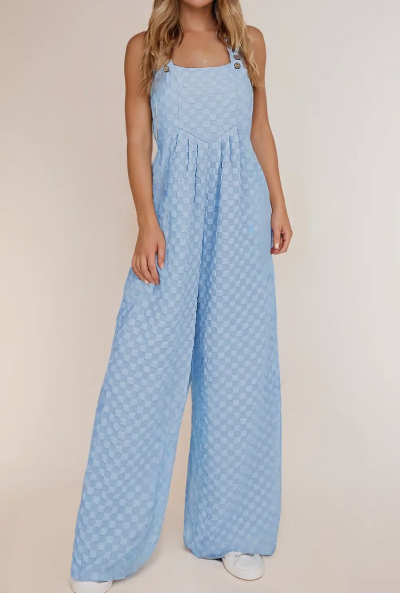 Blue Checkered Overalls